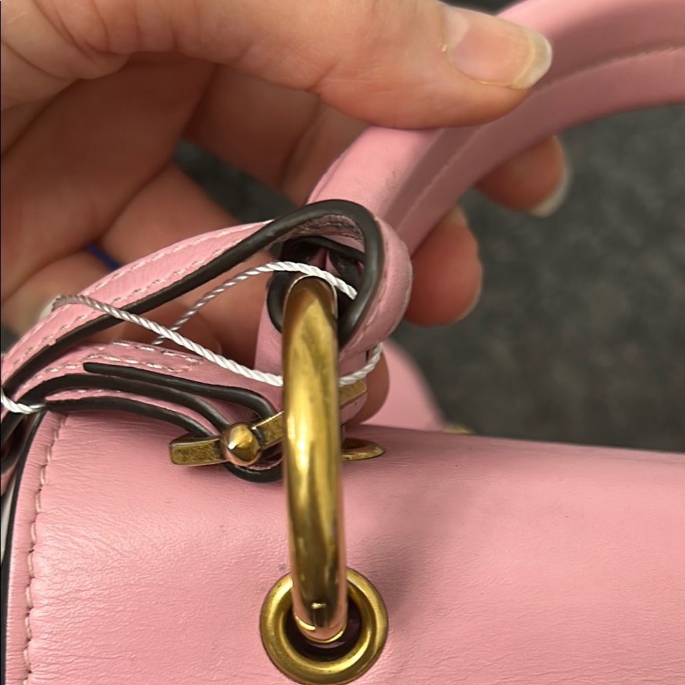 . GUCCI Queen Margaret Pink Bee Lea Satchel; - Picture 15 of 15